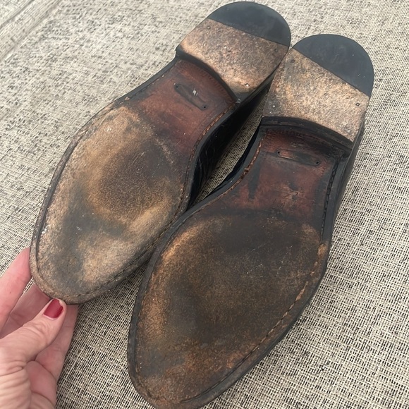 Mezlan Platinum Rodeo Men’s Genuine Crocodile Tasseled Loafers Size 9M - Picture 10 of 10